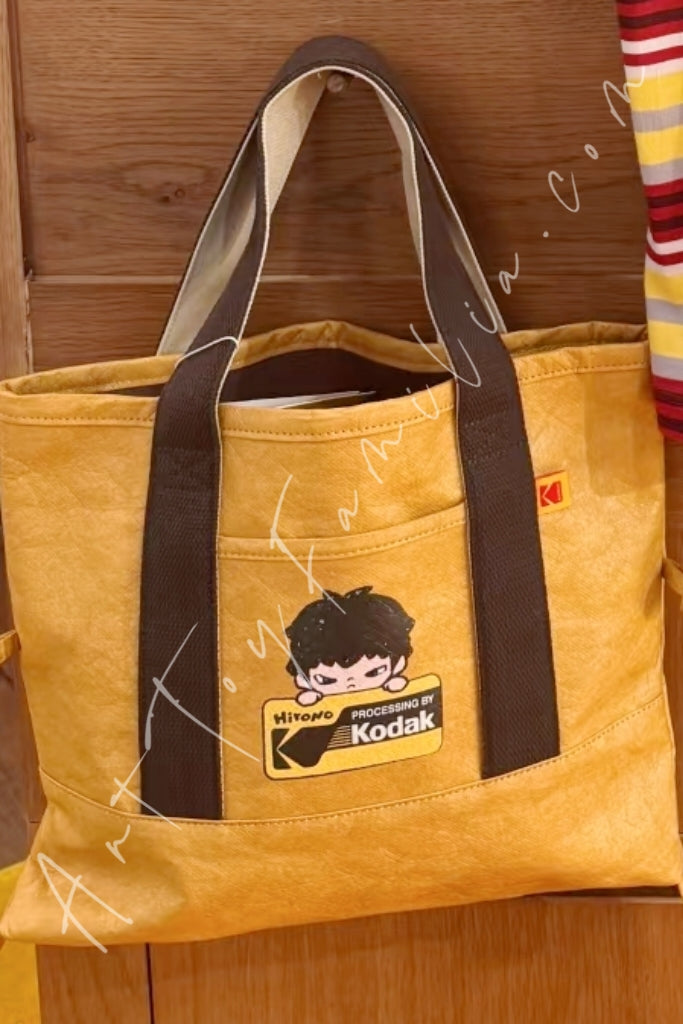 Popmart Hirono × Kodak Tote Bag Brown
