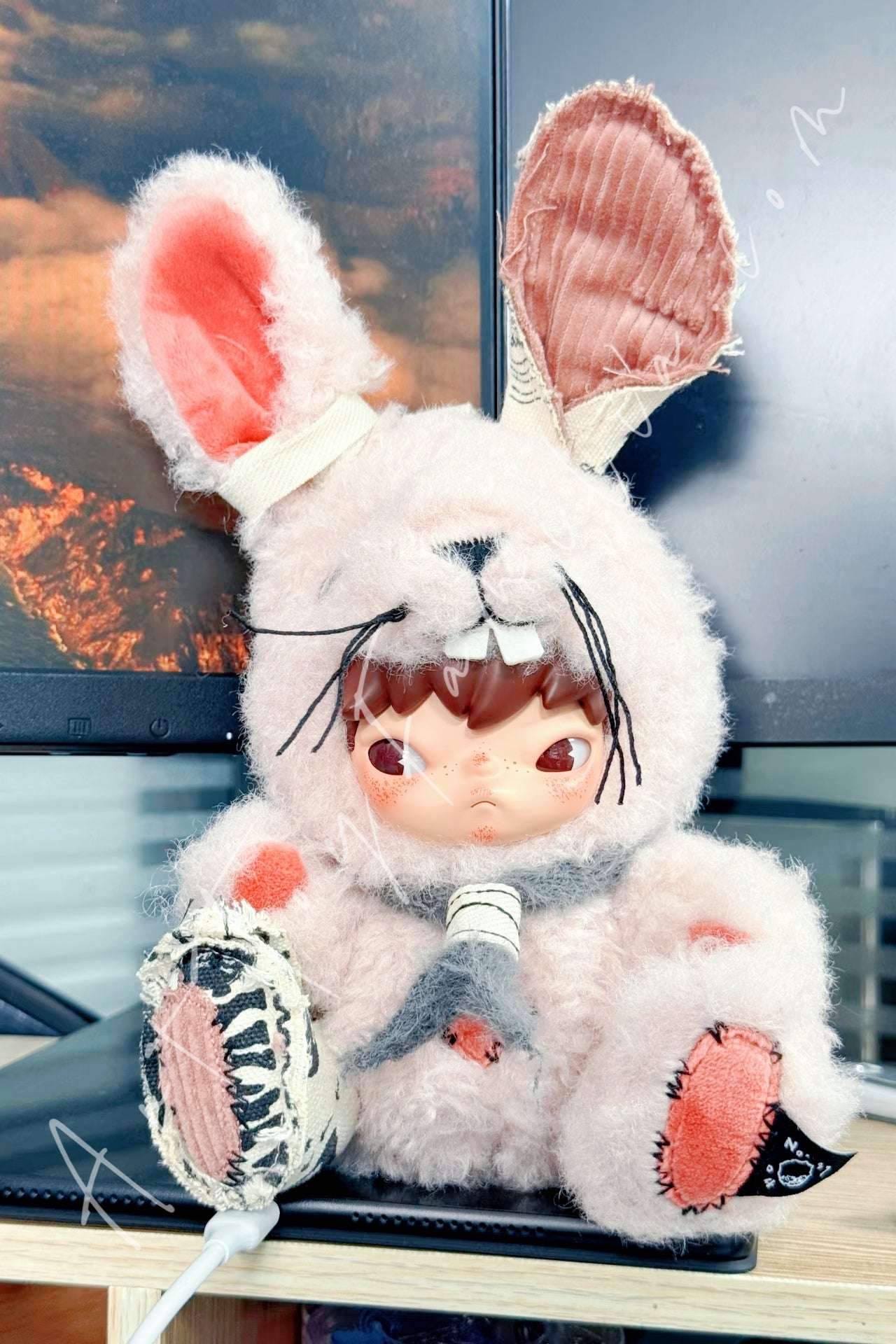 Hirono Little Hare Plush Doll Pendant – Art Toy Familia