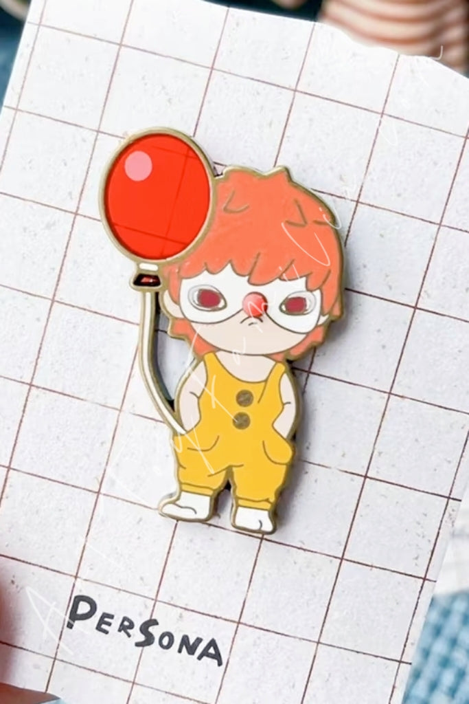 Popmart Hirono Little Mischief Series Metal Badge Persona