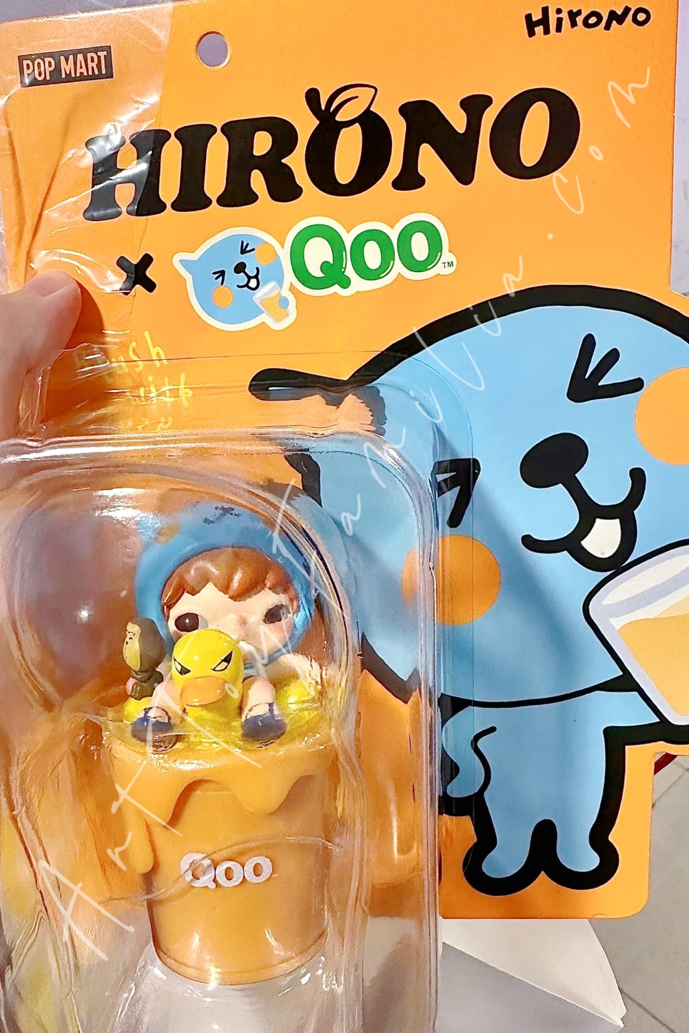 Popmart Hirono × Qoo Blush With Qoo Figurine