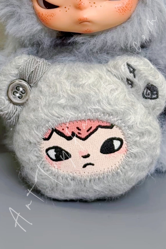 Popmart Hirono Road Journal Series Fridge Magnet Grey Gravel