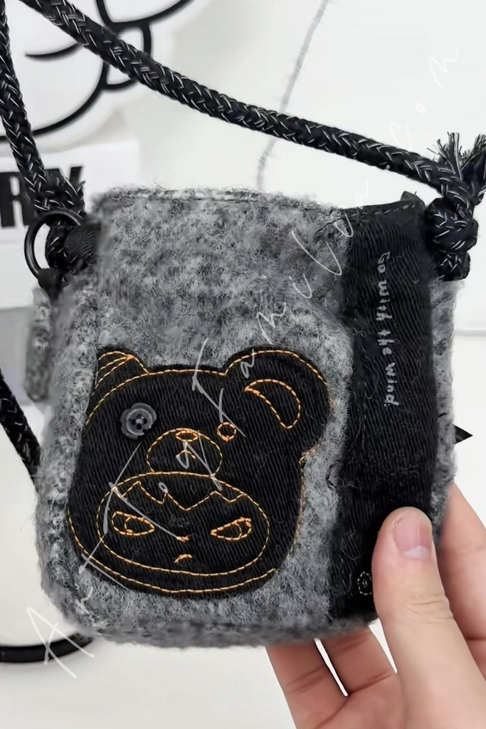 バッグ hiropon ヒロポン ワンショルダーバッグ黒 Original one shoulder bag/black