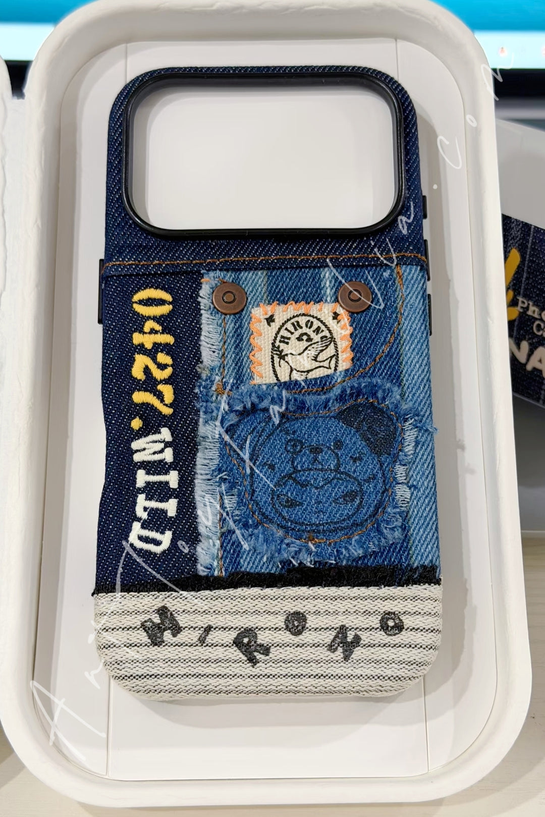 Popmart Hirono Road Journal Series Phone Case Patchwork Phone Case