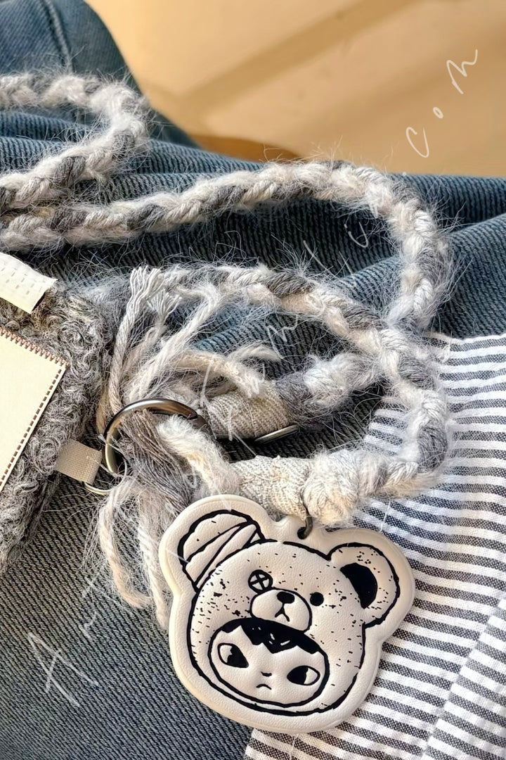 Popmart Hirono Road Journal Series Phone Lanyard Grey Gravel