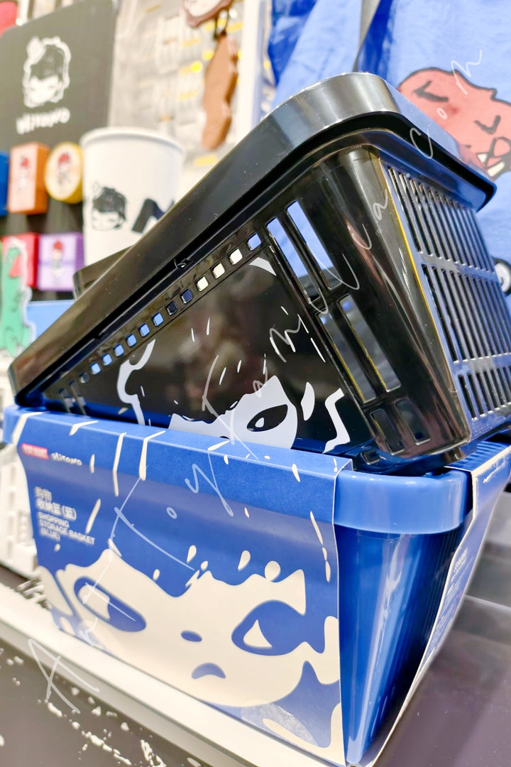 Popmart Hirono Shanghai Entrance To Your Shelter Series Shopping Storage Basket