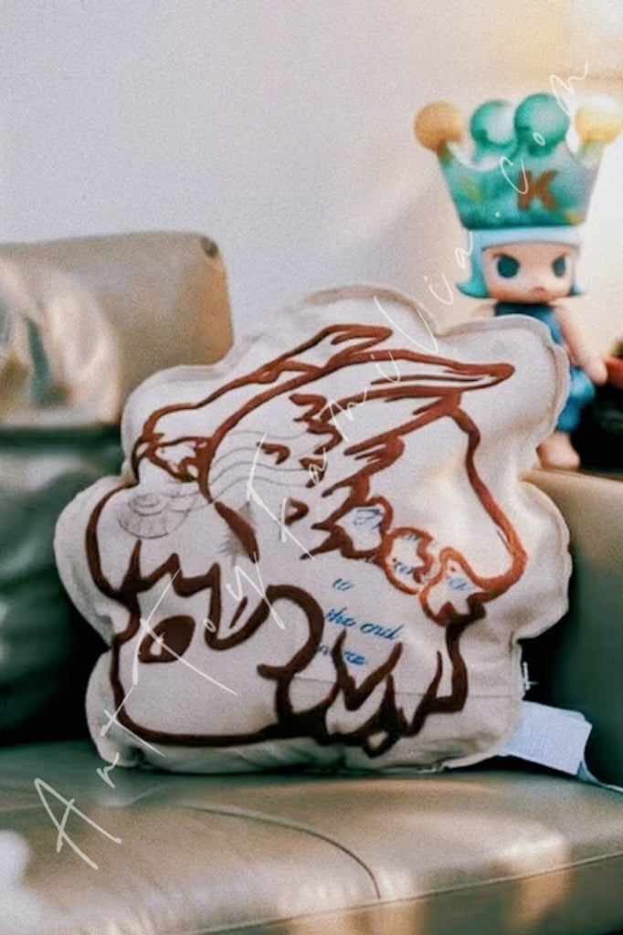 Popmart Hirono Whisper Within Portrait Pillow