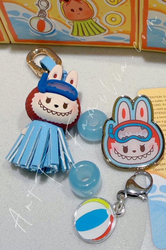 Popmart Island Vacation Series Decorative Accessory Labubu Shark Dive