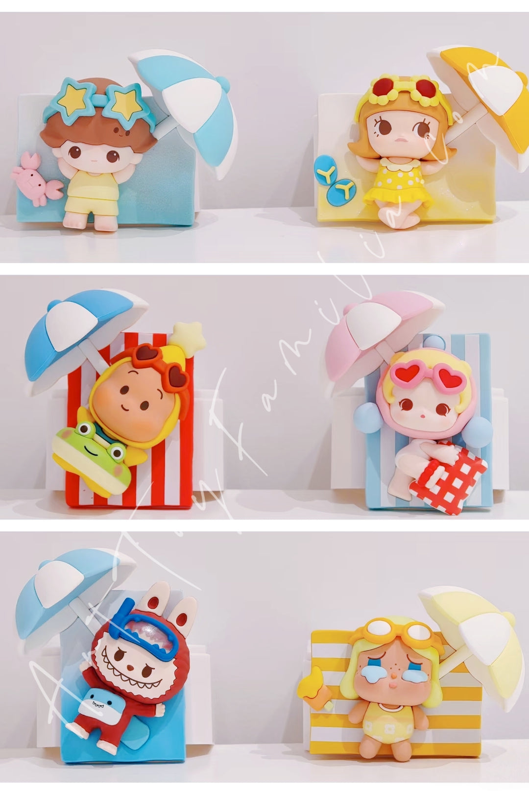Popmart Island Vacation Series Fridge Magnet 6 Confirmed Regular Figures