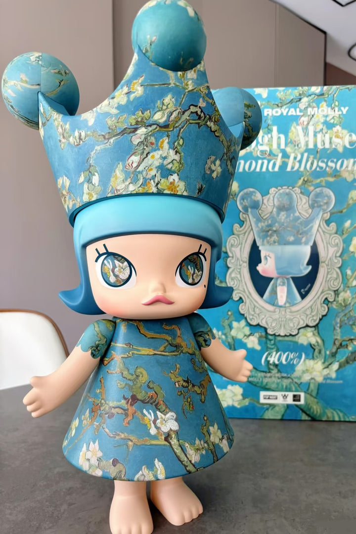 Popmart MEGA Royal Molly 400% Van Gogh Museum Almond Blossom