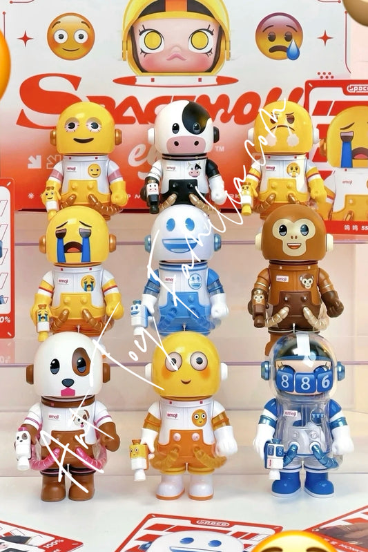 Popmart MEGA Space Molly 100% × emoji Series Full Set 2