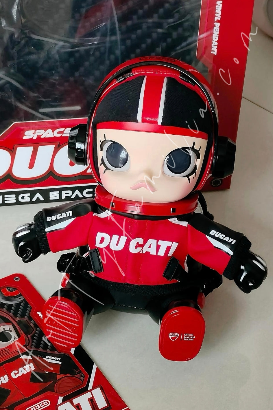 Popmart MEGA Space Molly Ducati Vinyl Plush Pendant