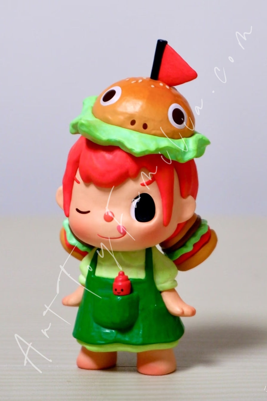Popmart Merodi Snack Time Series Figures Burger Flag Bearer