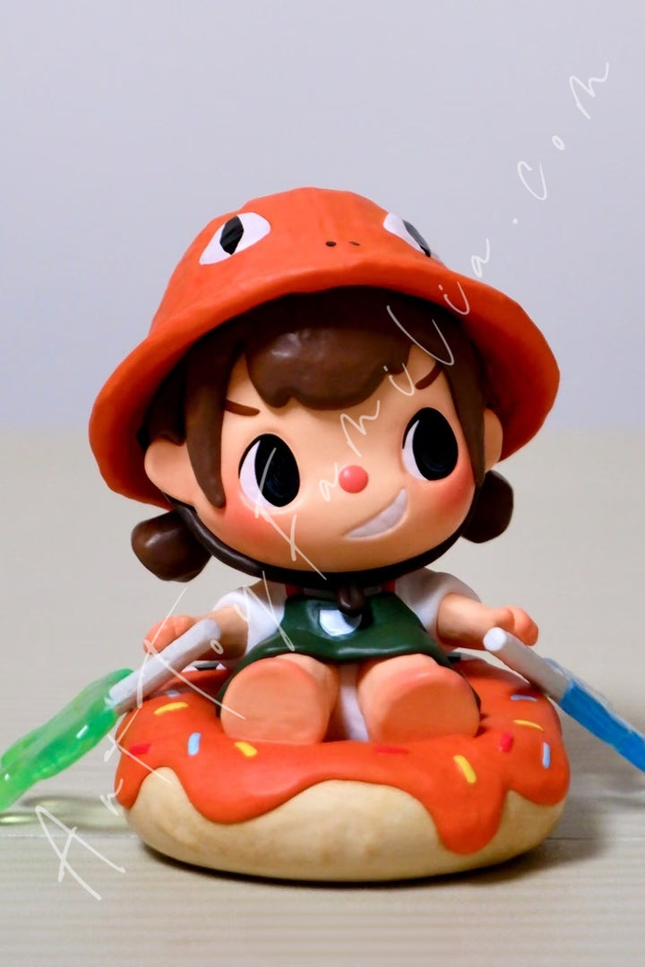 Popmart Merodi Snack Time Series Figures Donut Float Trip