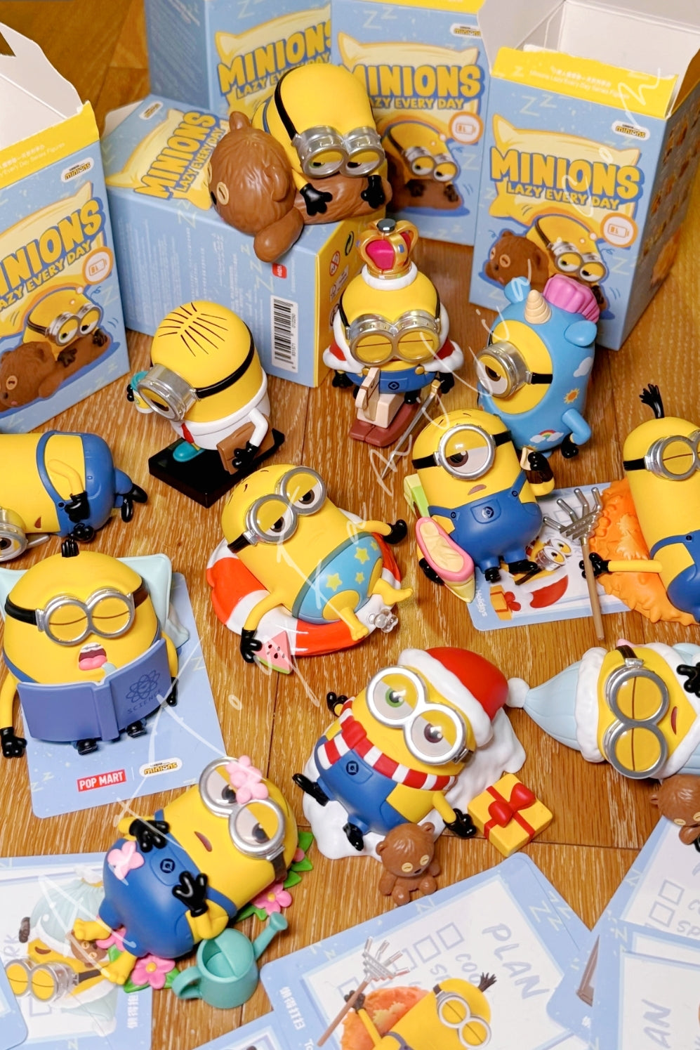 Popmart Minions Lazy Every Day Series Figures Sealed Full Set