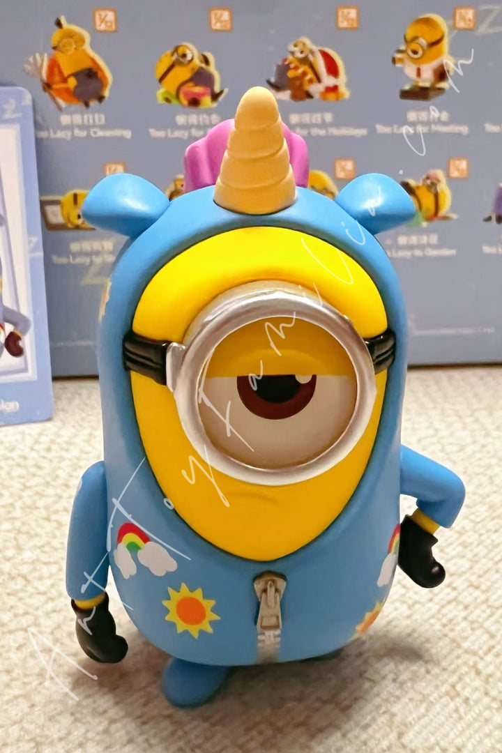 Popmart Minions Lazy Every Day Series Figures Too Lazy for Fashion