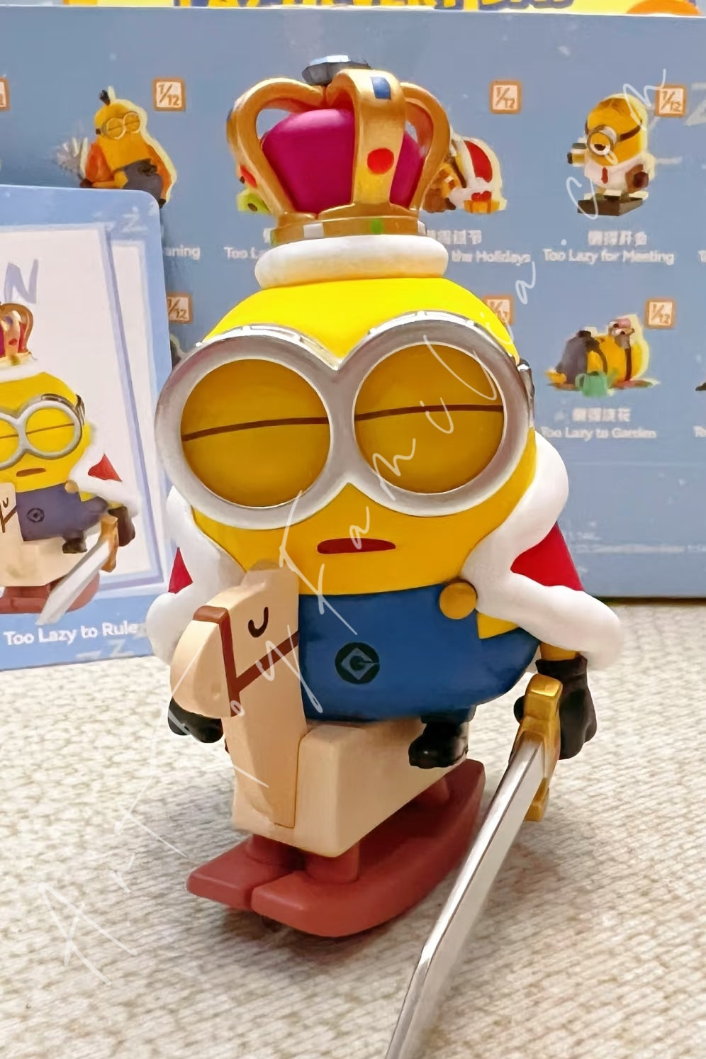 Popmart Minions Lazy Every Day Series Figures Too Lazy to Rule