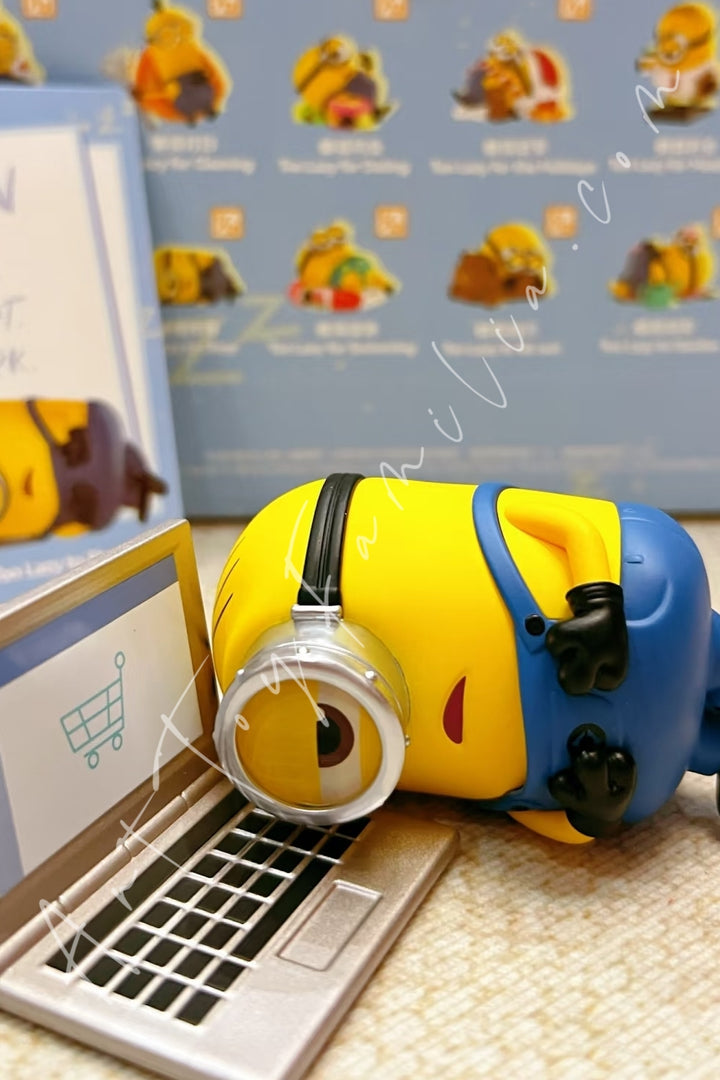 Popmart Minions Lazy Every Day Series Figures Too Lazy to Shop