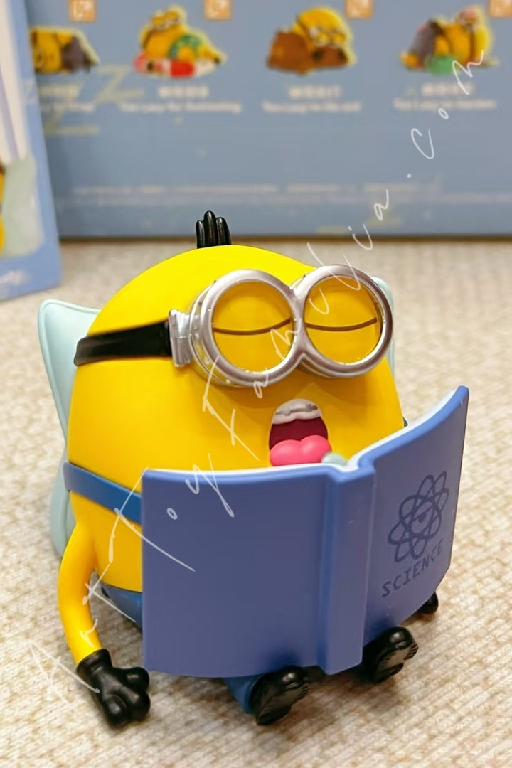 Popmart Minions Lazy Every Day Series Figures Too Lazy to Study