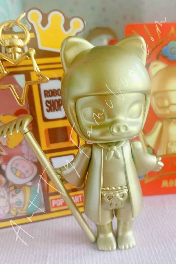 Popmart Molly Journey To The West Series Zhu Bajie(Golden Ver.)