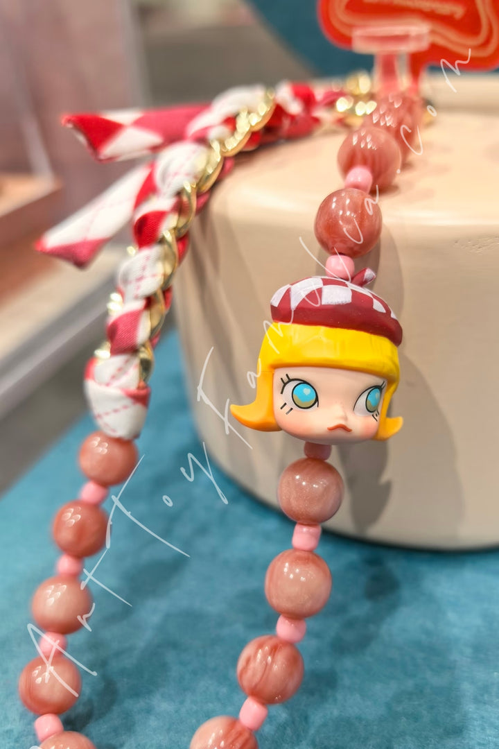 Popmart Molly Scenery Along The Way 20th Anniversary Series Decorative Charm Red Roofed Cottage