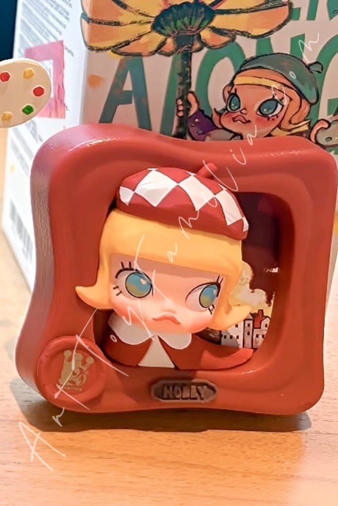 POPMART Molly ガシャポンモリー 10thアニバーサリーステッカー付 Molly Scenery Along The Way 20th Anniversary Series Fridge Magnet