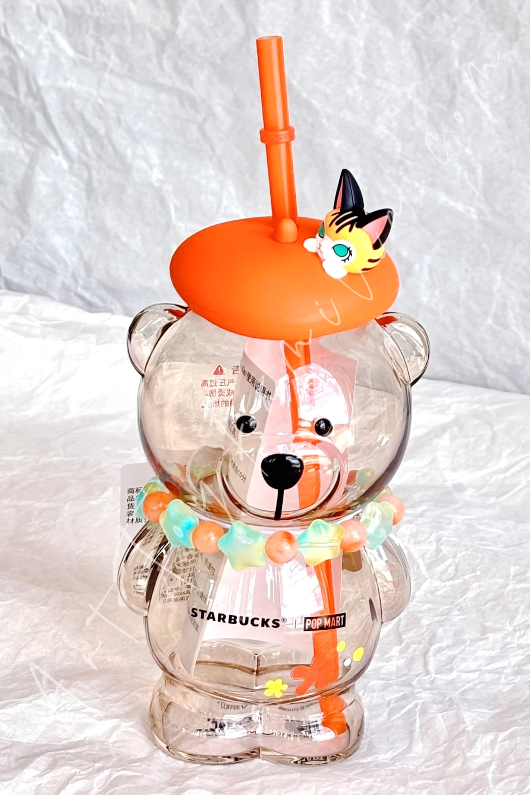 Popmart Molly × Starbucks Snowy Dream Series Cups Bearista Glass Cup