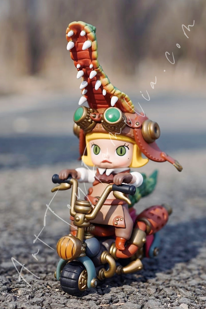 Popmart Molly Steam Punk Animal Bike Series Crocodile(Secret)