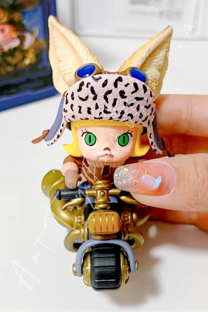 Popmart Molly Steam Punk Animal Bike Series Fennec Fox