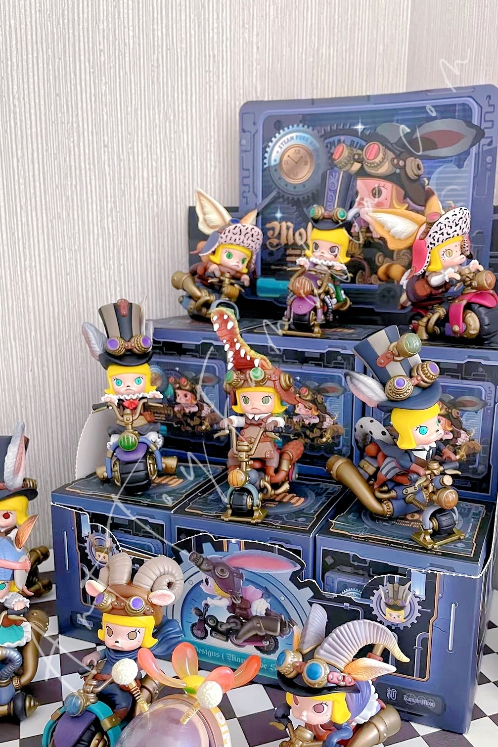 Popmart Molly Steam Punk Animal Bike Series Fullset