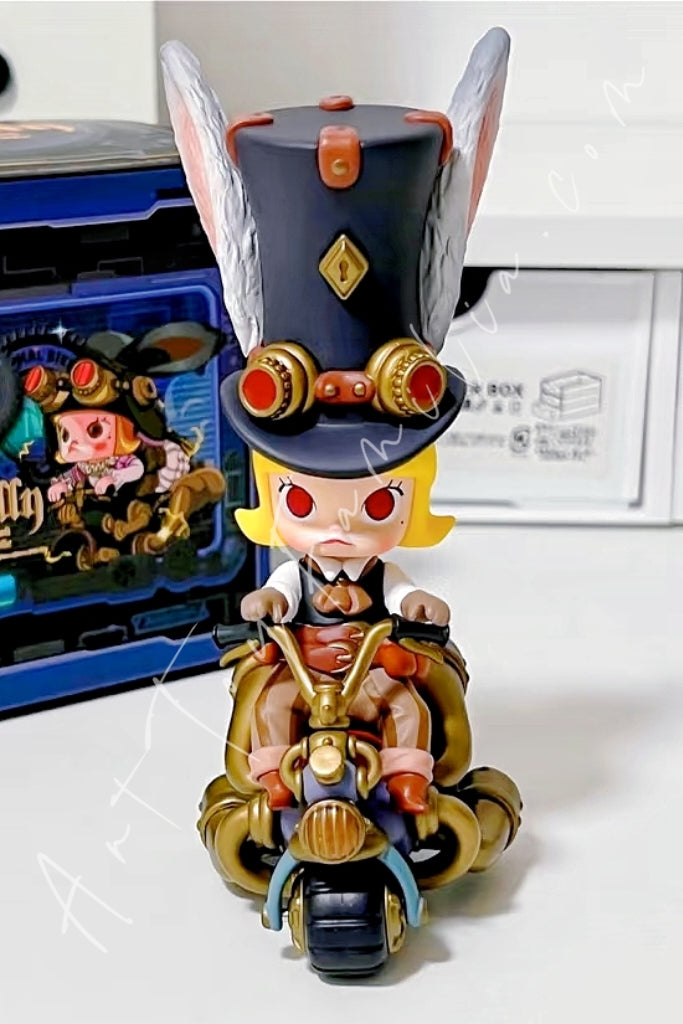 Popmart Molly Steam Punk Animal Bike Series Rabbit Boy