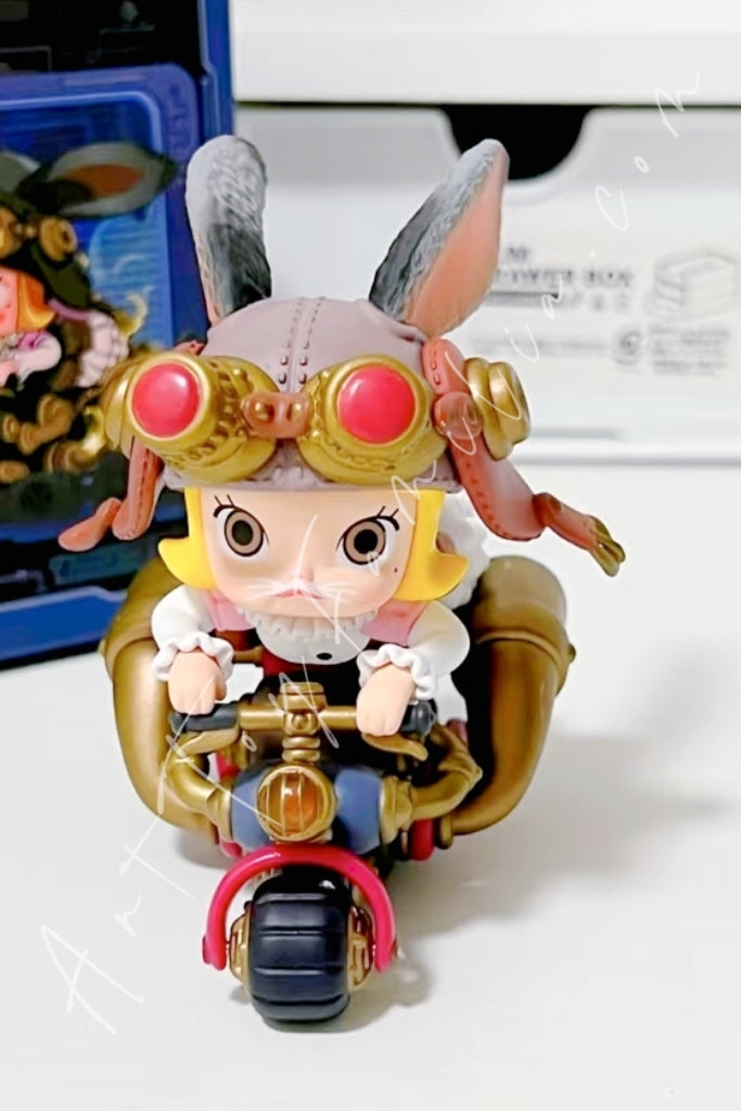 Popmart Molly Steam Punk Animal Bike Series Rabbit Girl