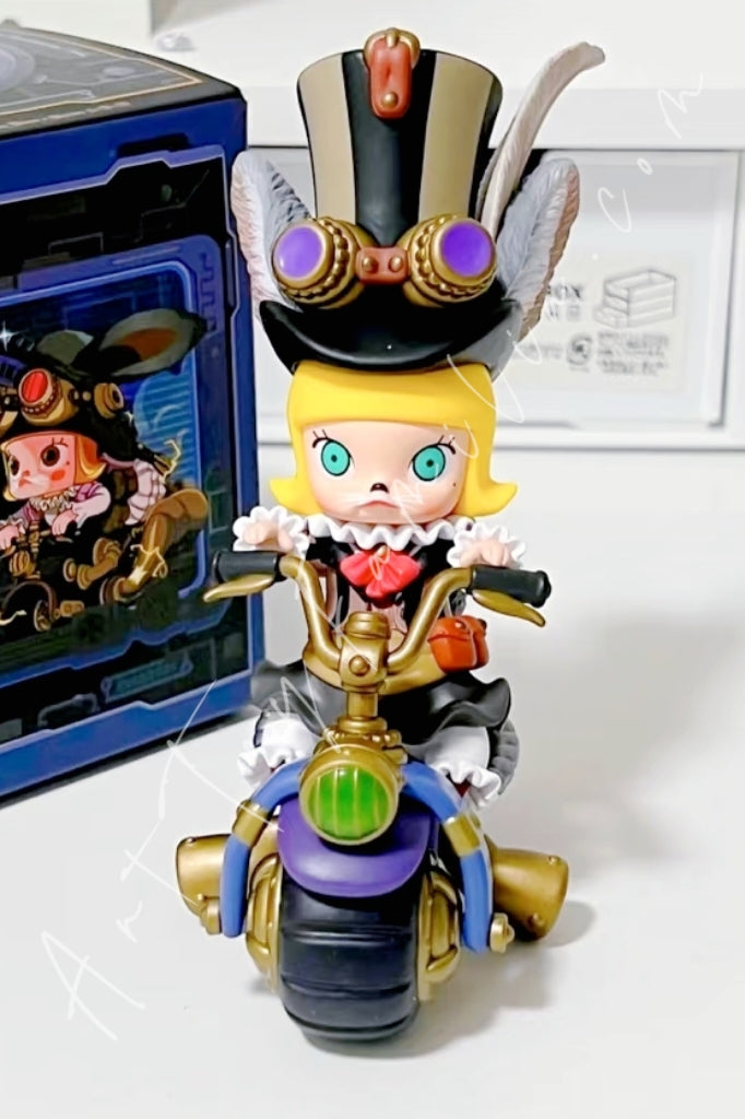 Popmart Molly Steam Punk Animal Bike Series Wolf