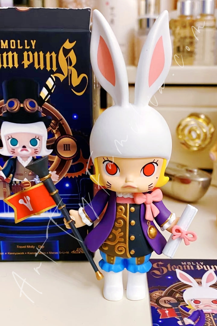 Popmart Molly Steam Punk Series White Rabbit Molly·Jada