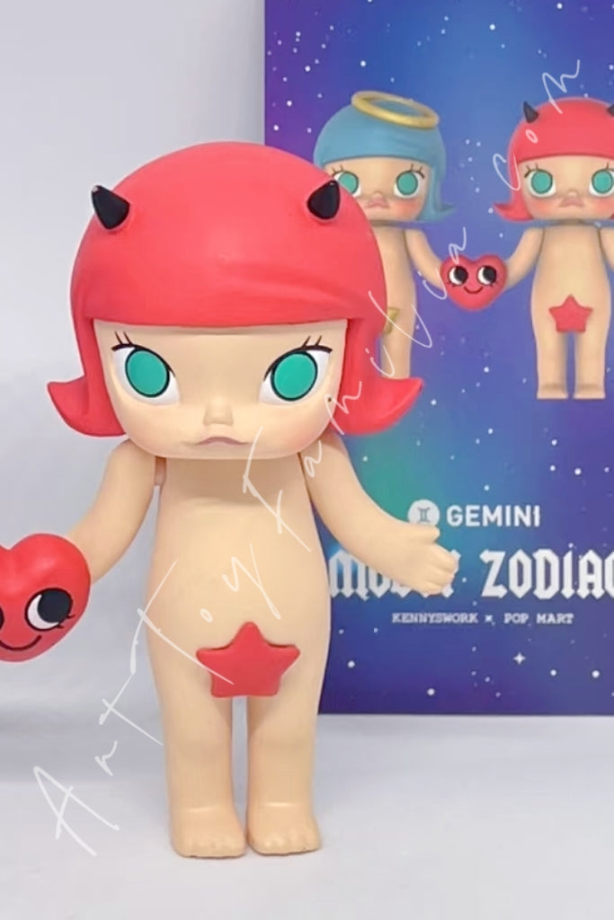 Popmart Molly Zodiac Series 2 Gemini(Red Ver.)