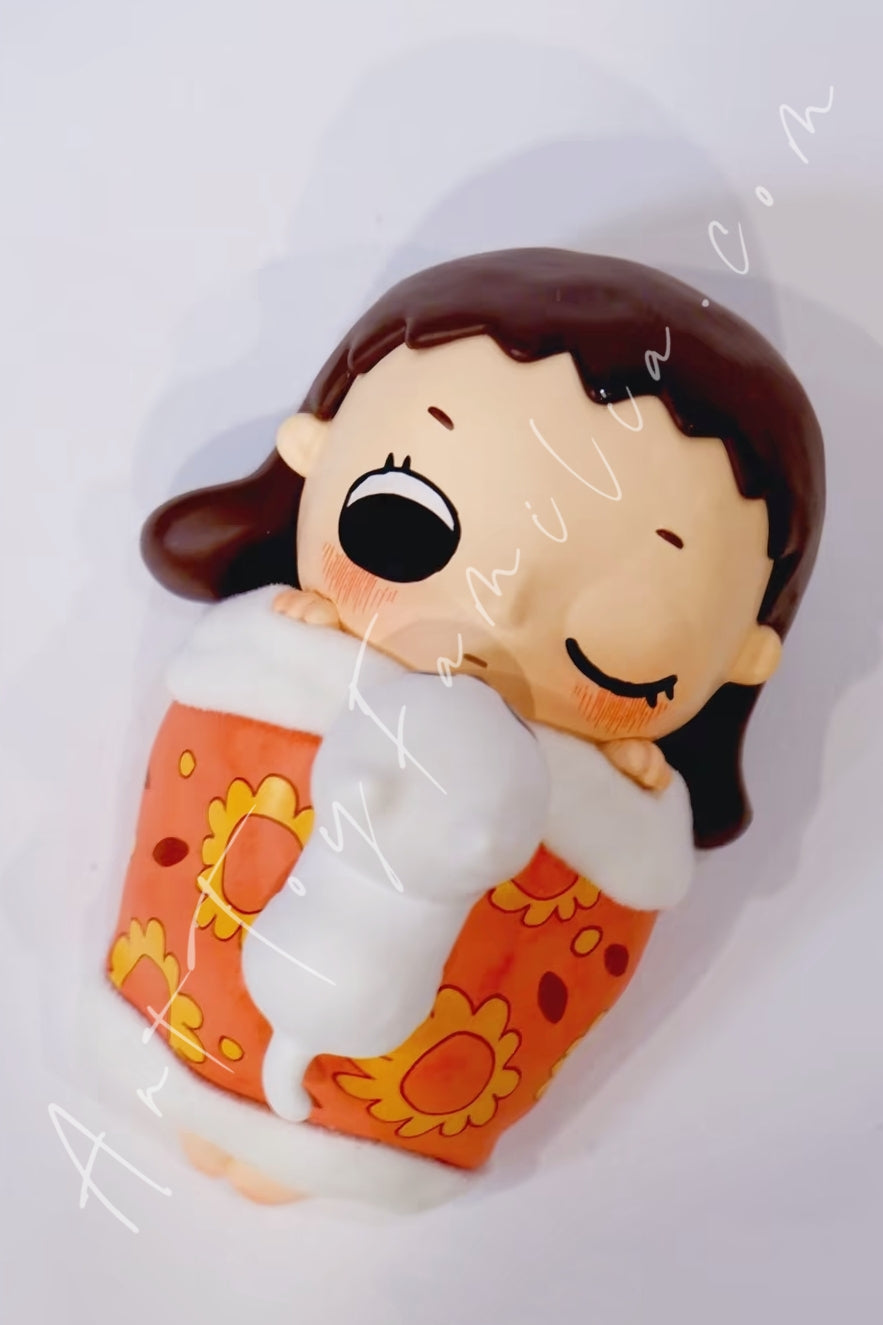 Popmart Nyota × Chibi Maruko Chan Series Figures Focus on Sleep