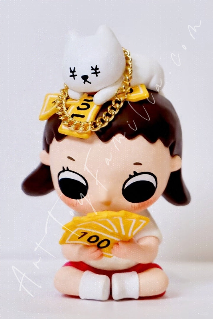 Popmart Nyota × Chibi Maruko Chan Series Figures I'm Rich