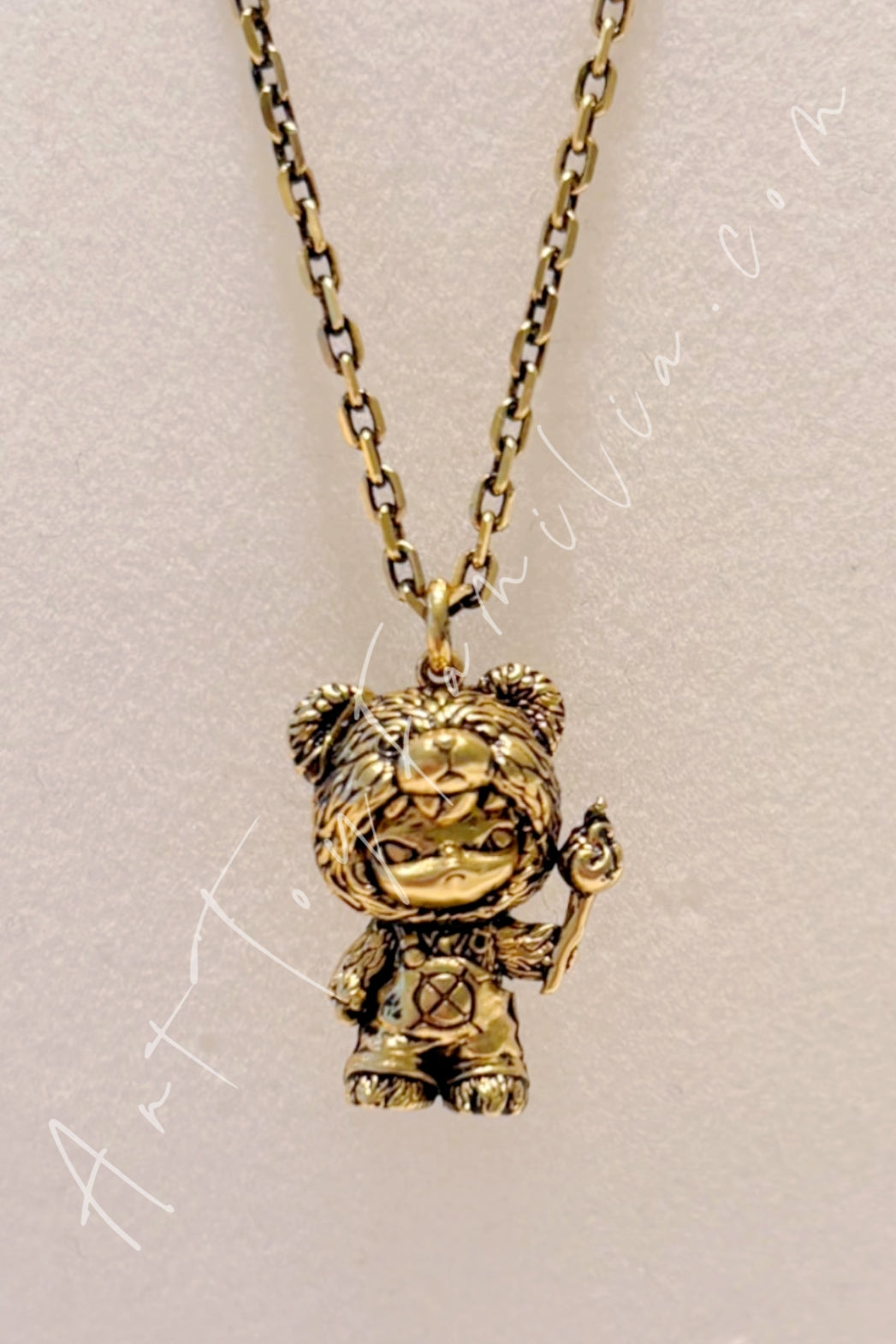 Popmart POPOP Jewelry Hirono Fight For Joy Series Resolute Flame Necklace