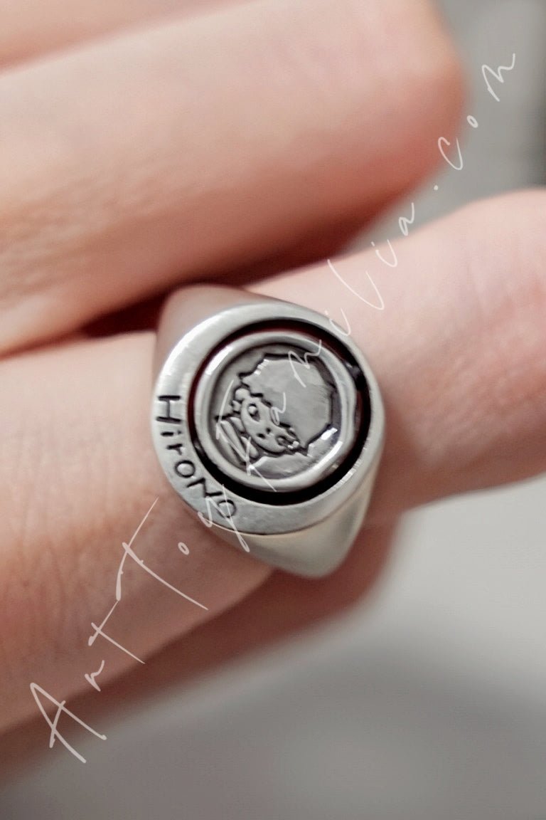 Popmart POPOP Jewelry Hirono Series Badge Ring