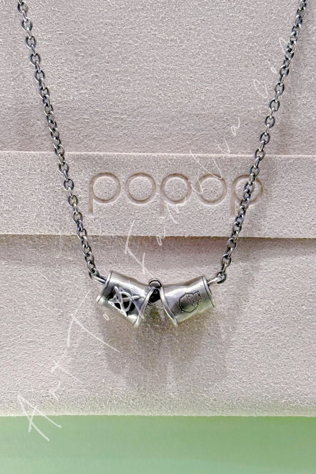 Popmart POPOP Jewelry Hirono Series Receiver Necklace