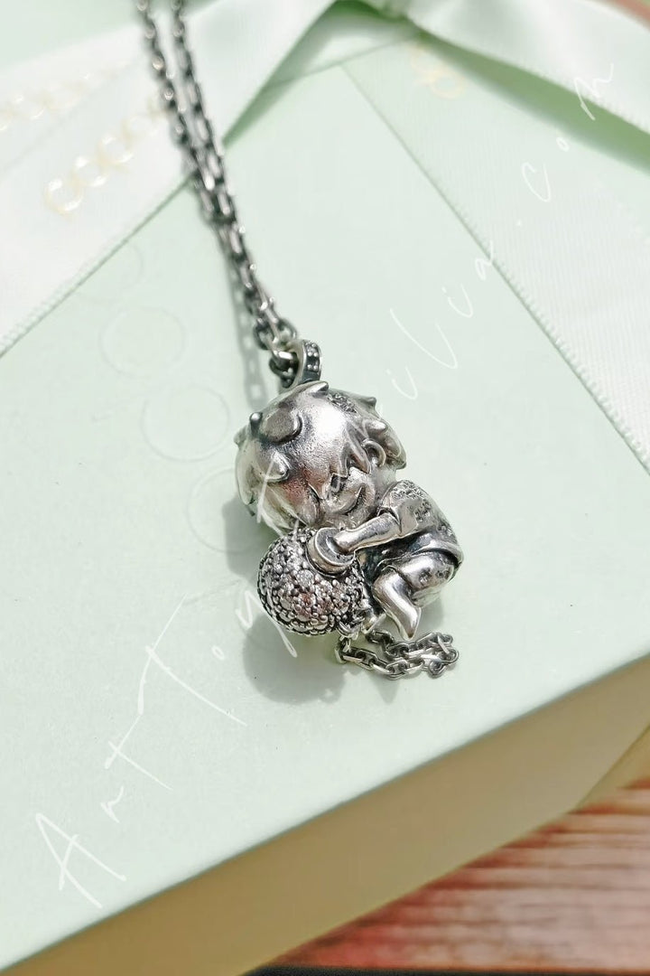 Popmart POPOP Jewelry Hirono Series Restriction Necklace