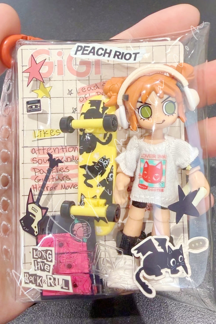 Popmart Peach Riot Carry the Music Series Block Pendant Gigi After Hours