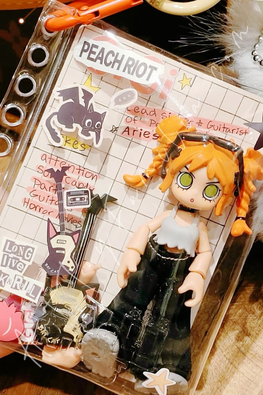 Popmart Peach Riot Carry the Music Series Block Pendant Gigi In The Studio