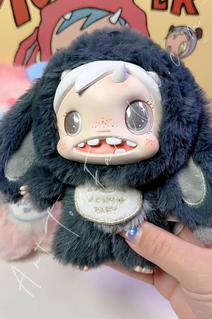 Popmart Polar Monsters Baby Series Plush Pendant Buboo(Black)(Secret A)