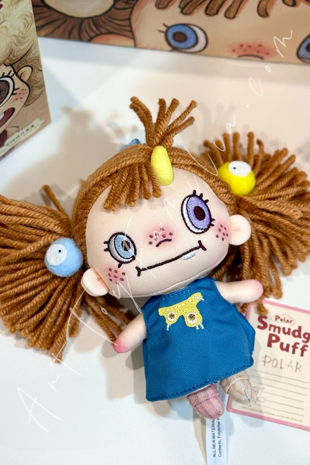Popmart Polar Smudge Puff Series Plush Pendant Blind Box Greedy Grub
