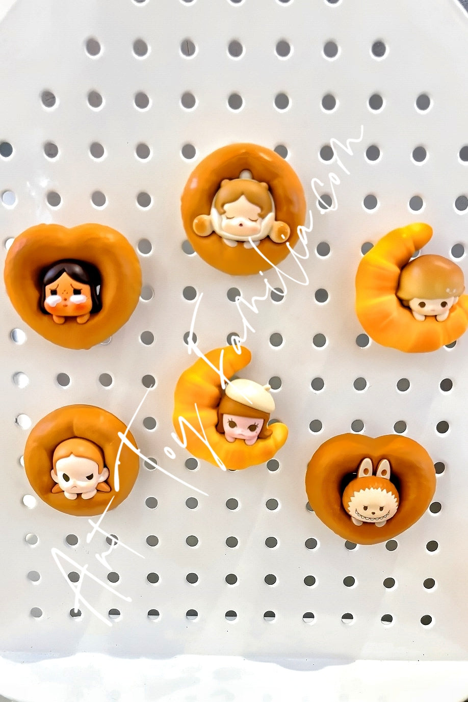 Popmart Pop Bean Baked Bread Series Fridge Magnet Fullset