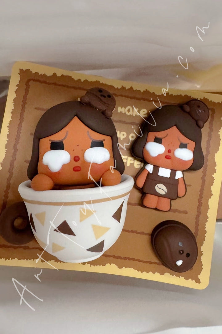 Popmart Pop Bean Coffee Factory Series Decoration Charm Crybaby