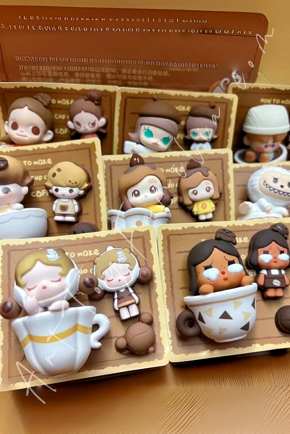 Popmart Pop Bean Coffee Factory Series Decoration Charm Fullset
