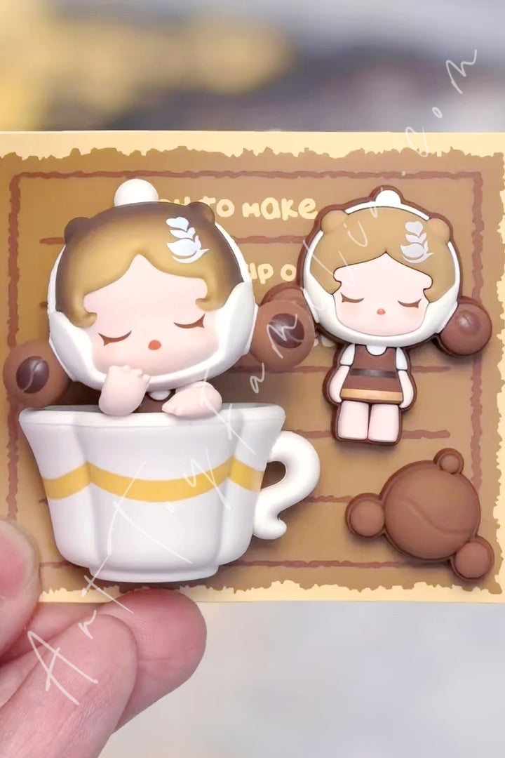 Popmart Pop Bean Coffee Factory Series Decoration Charm Skullpanda