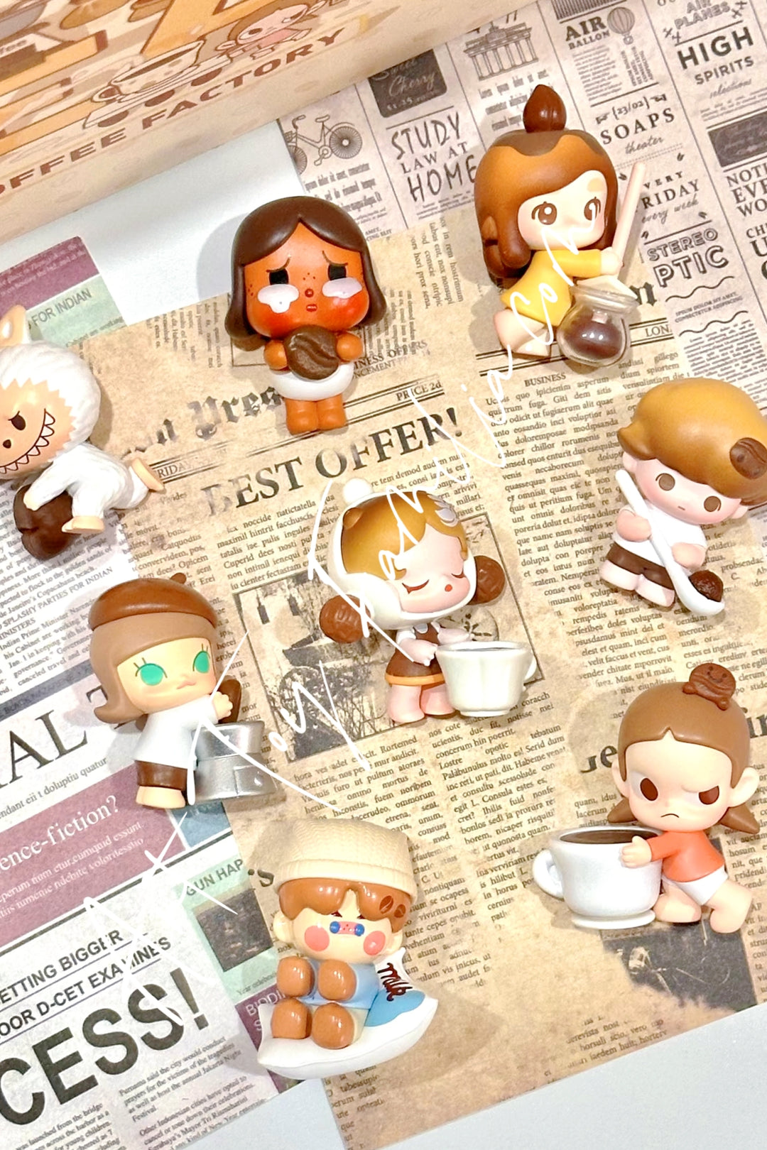Popmart Pop Bean Coffee Factory Series Doll Fullset