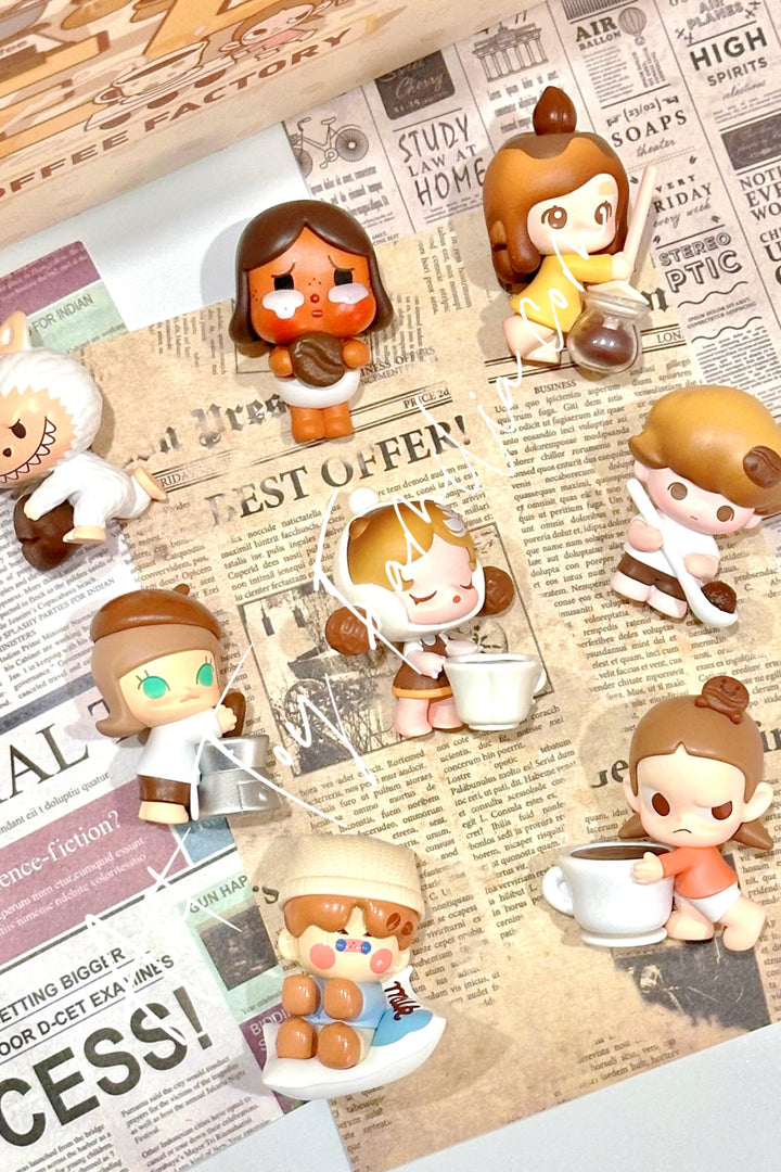 Popmart Pop Bean Coffee Factory Series Doll Fullset